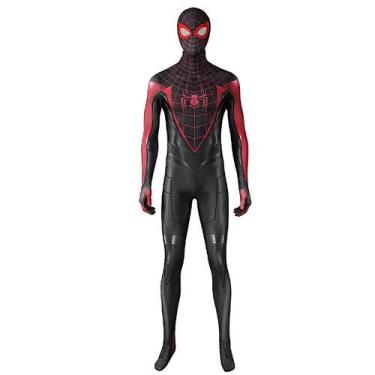 Imagem de Miles Morales Spider Man 2 Cosplay Macacão Para Crianças Adultos Hallo