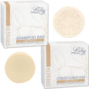 Imagem de Luxiny Shampoo E Condicionador Em Barra Da - Conjunto Sem Sulfato Perfume Com 1 Unidade (60 G) (50 (Sem Fragrância)