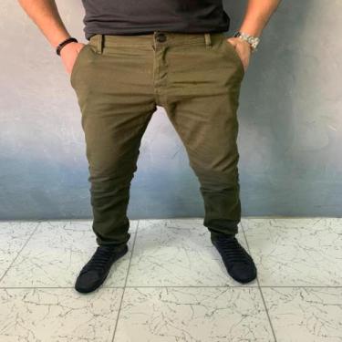 Imagem de Calça sarja verde militar - DENVER