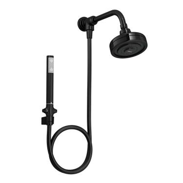 Imagem de Chuveiro Deca Acqua Plus 1990.BLNO.STDKIT.N de Parede com Desviador Black Noir