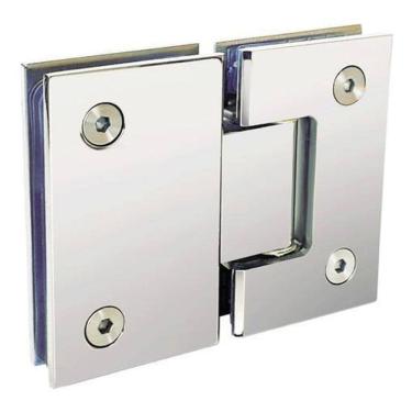 Imagem de Dobradiça 1010 Inox 180 Porta E Box Vid/Vid Gv48 Polida Aço