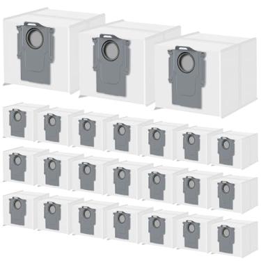 Imagem de Pacote com 24 sacos de pó Q5 para Roborock Q5+/Q5 Max+/Q5 Pro+/Q7/Q7+/Q7 Max+/Q7 M5+ L5+/S7 Pro Ultra/S7 MaxV Ultra/S8+/Q8 Max+/S8 Pro Ultra/Q10 S5+ X5+ Robot Vacuum, 3L Saco de pó de substituição de