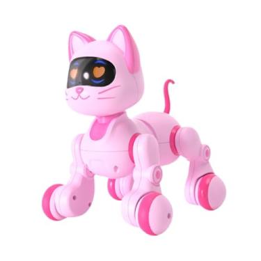 Imagem de menolana Animal de estimação robótico interativo, brinquedo robô inteligente, brinquedo musical dançante, infantil, robótico interativo inteligente USB que, Gato Rosa