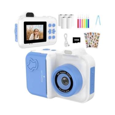 Imagem de Câmera Digital Infantil Com Impressão Instantânea, Câmera De Impressão
