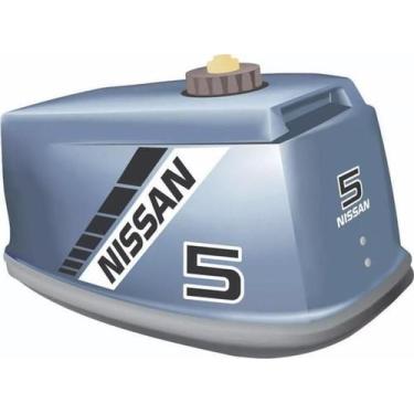 Imagem de Kit Adesivo Faixa Motor De Popa Nissan 5 Hp - Spts