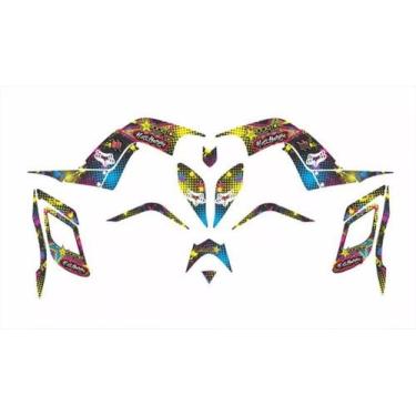 Imagem de Adesivos Quadriciclo Compatível Raptor 700 Rockstar 0,60 - Spts