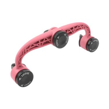 Imagem de YIJU Bobina de pesca, enrolador de linha de pesca, conector de nó compacto, assistente de nó, ferramenta de amarração de fio de linha FG, Rosa