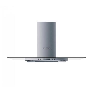 Imagem de Coifa de Parede Brastemp, Vidro Plano, Inox, 90 cm - BAP90ARBNA