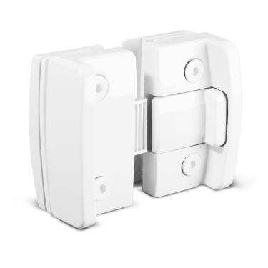 Imagem de Fechadura Janela Correr Vidro/Vidro Blindex Bate Fecha Branco