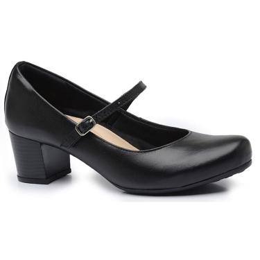 Imagem de Scarpin Salto Bloco Preto 710Bl