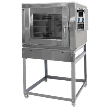 Imagem de Forno Turbo a Gás Metvisa Total Inox 10 Esteiras 300 Litros 127V FTG300BT127M605