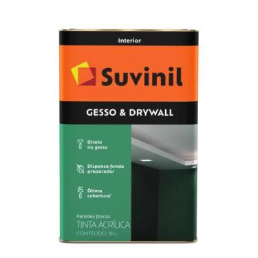 Imagem de Tinta Acrilico Direto no Gesso Branca 18l - Suvinil