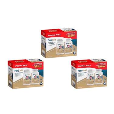 Imagem de Kit 3 Flexigold Special Pack 60 Cápsulas - Herbamed