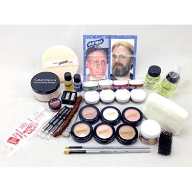 Imagem de Graftobian Kit de maquiagem teatral de luxo para estudantes – Leve/Fair