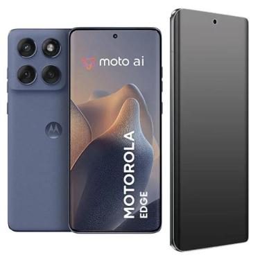 Imagem de Película Fosca 9D Para Moto Edge 60 Pro Flexível Não Quebra Anti Digit