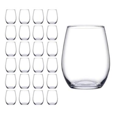 Imagem de 24 Copos de Vidro Transparente Redondo 440ml Amber Pasabahçe