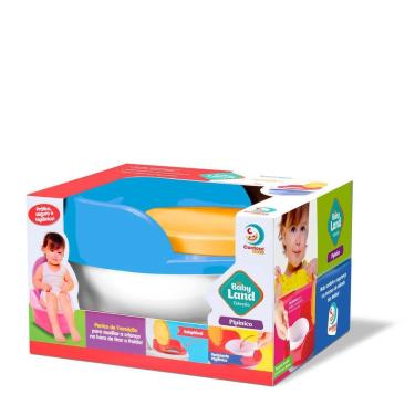 Imagem de Pinico Infantil 2X1 Com Redutor Assento - Azul-Vermelho