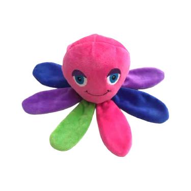 Imagem de Brinquedo Pelúcia Para Cães Polvo Colorido Savana Pet