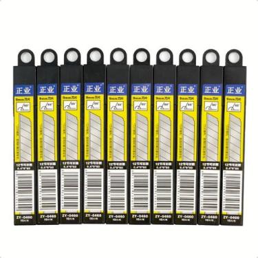 Imagem de 100 Lâminas Profissional Para Estilete Estreito 9mm Atacado - Fixtools