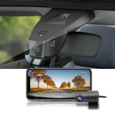 Imagem de Fitcamx 2160p + câmera traseira 1080p para BMW Série 2 Gran Coupe 2021-2023 228i M235i Xdrive, visual OEM integrado, vídeo HD duplo, gravação em loop, WiFi e aplicativo, G-sensor, fácil de usar