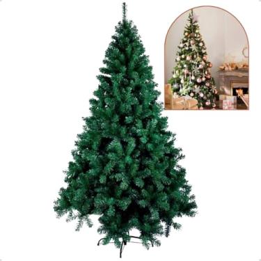 Imagem de Árvore de Natal Gigante Verde 1200 Galhos 2,40m Decoração Tradicional Natalina