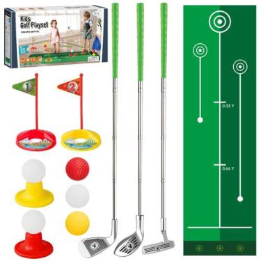 Imagem de Conjunto de tacos de golfe Liberry Kids de 3 a 5 anos com tapete e bol