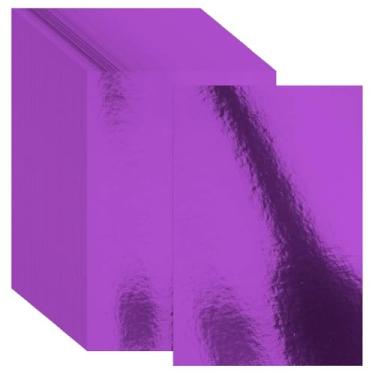 Imagem de Pacote com 30 folhas de papel cartolina metálica, 20 x 30 cm, papel brilhante espelhado colorido 250 g/m² para artes e artesanato, decorativos, convites de casamentos e aniversários, suprimentos para