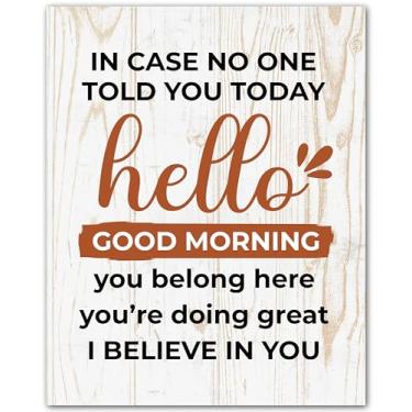 Imagem de ZUKIY Pôster "I Believe in You" - Arte de parede motivacional sem moldura 20 x 25 cm para decoração de sala de aula - Impressão de citações de professores para consultoria escolar ou corredor do