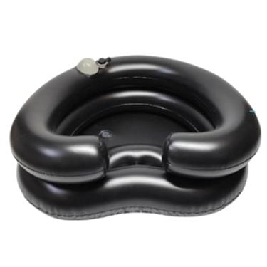 Imagem de Lavatório de cabelo inflável para lavatório de xampu portátil para lavatório de cabelo para pessoas com deficiência na cama