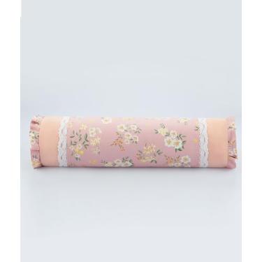 Imagem de Travesseiro de pescoço de trigo sarraceno para alívio da dor, travesseiro ergonômico para coluna cervical, ombro e costas, conforto ajustável para dormir, viajar, relaxar, com capa de almofada floral