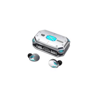 Imagem de Fone de Ouvido Gamer VORTEX M41, Bluetooth 5.3, RGB, Proteção Contra Respingos, 5h de Bateria, Display Digital, Preto e Prata