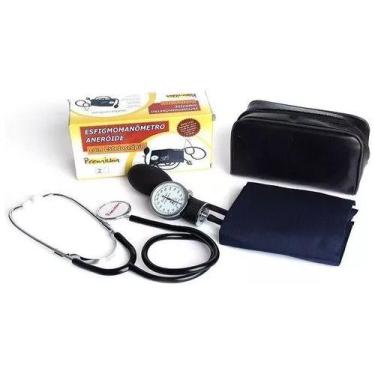 Imagem de Aparelho De Medir Pressão Arterial Manual Com Estetoscopio - Premium