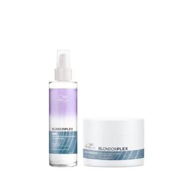 Imagem de Wella BlondorPlex Care Line Masc 150ml + Leave-in 145ml - Wella profis