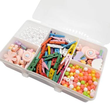 Imagem de Kit Miçanga Iniciante Passante Bijuteria Artesanato 650pçs + Caixa Div