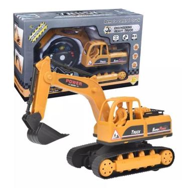 Imagem de Brinquedo Trator Truck Retroescavadeira Com Controle Remoto