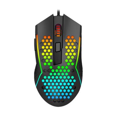 Imagem de Mouse Gamer Redragon Reaping - 12400dpi - 6 Botões Programáveis - Iluminação RGB - Preto - M987-K