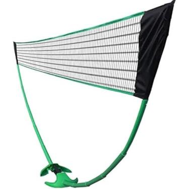 Imagem de Rede Portátil Do Tênis Do Badminton Do Tênis Do Vôlei, Badminton Ajustável Da Altura E Rede Móvel De Dobramento Simples Do Tênis Do Tênis Apropriada Para Exterior, Parques, Campos De Jogos