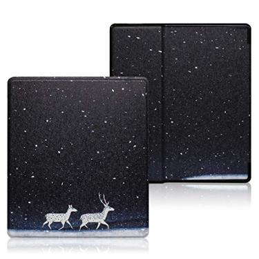 Imagem de Caso para Kindle Oasis (somente 9ª e 10ª Geração, Lançamento de 2017 E 2019), Capa de Proteção Leve de Couro PU Premium com Sleep Automotor-39
