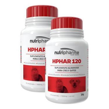 Imagem de 2 Hphar 120 Suplemento Cão E Gatos 30 Comprimidos 1000mg Kit - Nutriph