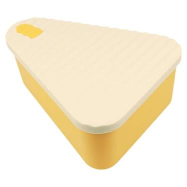 Imagem de Generic Caixa de Pizza de Silicone de Grau Alimentício, Triangular, Versátil, Durável, Reutilizável, L Bege Amarelo, Tamanho real