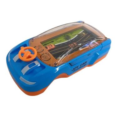 Imagem de Kokiya Máquina de jogo de carro para crianças, máquina de jogo portátil realista, simulação de direção, brinquedo interativo para meninos e meninas, Azul