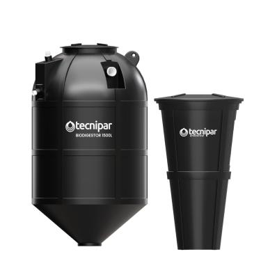 Imagem de Kit Biodigestor Esgoto 1500l + Leito Secagem 180l Tecnipar