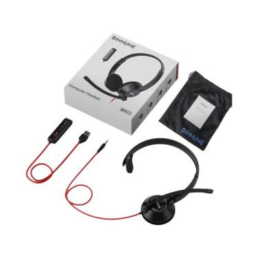 Imagem de Fone De Ouvido Com Cancelamento De Ruído Com Microfone Para Laptop PC 