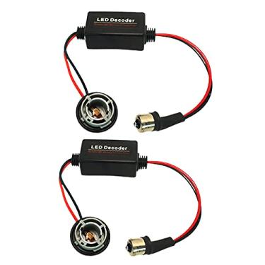 Imagem de Riloer Decodificador de LED, 2 pacotes de decodificadores de luz LED de 12 V CC, compatível com S25 T20 1156 BA15S BAU15S 1157 7440 7443 3156 3157