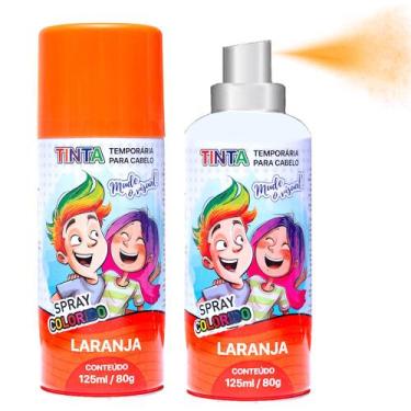 Imagem de 2 Tintas Laranja Temporária Infantil p/ Festa Cabelo Maluco - Importud