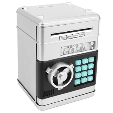 Imagem de Cofrinho, Cofre para Brinquedos, ótimo Presente para Crianças, Cofrinho Divertido, Cadeado Com Senha, Caixa Eletrônico, Notas, Estilo Antigo, Caixa de Tesouro Com Chave, Cofrinho