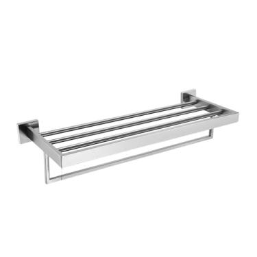 Imagem de Kit de acessórios para banheiro de aço inoxidável, gancho para roupas, suporte para papel higiênico, toalheiro, porta-escova de vaso sanitário, saboneteira, porta-toalhas de banho 400, A