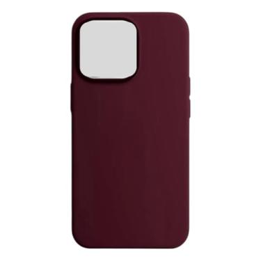 Imagem de Capinha Compatível com Iphone 13 Preta, Branca, Azul, Rosa, Bordô, Roxo, Lilás, Cinza, Pink, Bege, Flexivel, Tecnologia anti impacto, Aveludada com design PREMIUM c/logo (Açai)