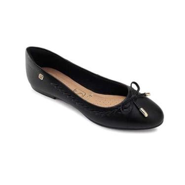 Imagem de Sapatilha Feminina Santinelli Bico Redondo Preto 38