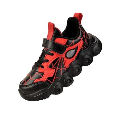 Imagem de YTRXM Tênis De Corrida Leve Para Meninos E Meninas, Respirável, Esportivo, Atlético, Preto, Vermelho, Tamanho 11,5, 1 Par